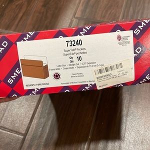 Smead supertab pockets 10 pk